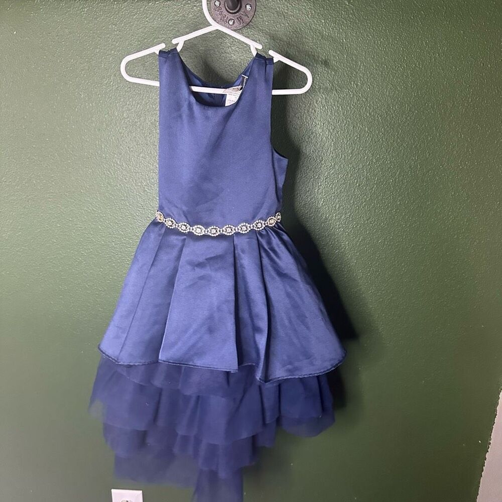 Formal elegant little girl blue navy dress size 5T